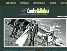 Tablet Screenshot of cuadrabellavista.com